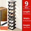 1 PCS Removable 6/9 Tier Shoe Rack, Space Saving Folding Shoe Rack For Home And Dormitory, Hallway, Living Room - Separate Narrow Shoe Rack For Indoor Doorway Storage. Holds Keys, Small Photo Frames, Etc.